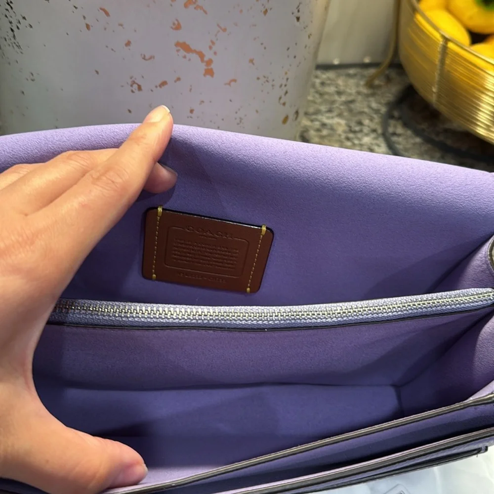 Coach Tabby Shoulder Bag 26 Light Violet - Picture 11 of 15